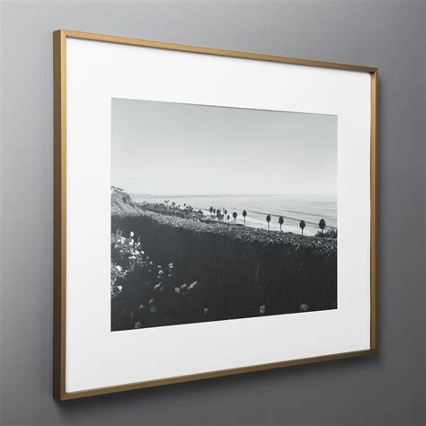 Gallery Brass Frame With White Mat 18x24 Cb2 Havenly