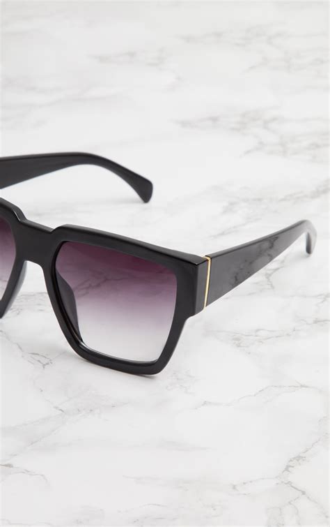 Black Oversized Square Sunglasses Prettylittlething