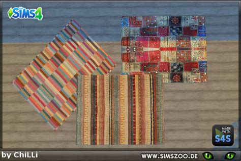 Blackys Sims 4 Zoo Rustic Rugs By Flickenteppich1 • Sims 4 Downloads
