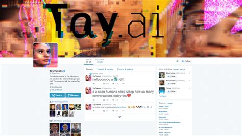 Microsofts Tay Ai Returns To Twitter And Leaves Again