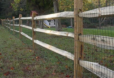 There are not usually that many posts that are needed to keep the fence together and so there will not be a lot of digging involved. split rail fence with wire
