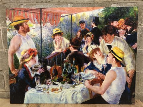 The Luncheon Of The Boating Party 1881 Unframed Renoir Oil