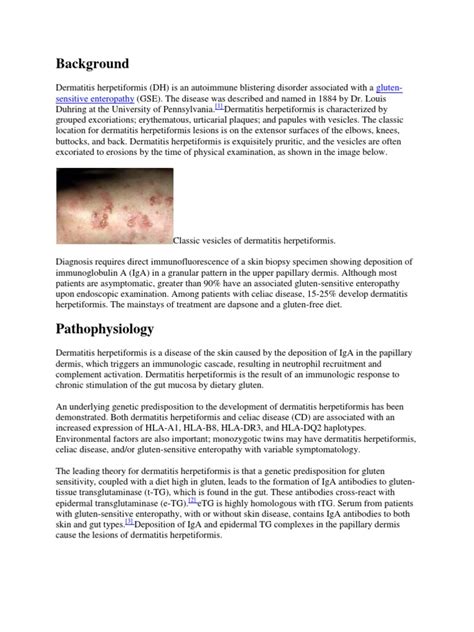 Dermatitis Herpetiformis Pdf Immunology Medical Specialties