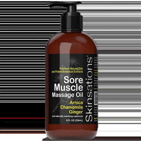 Sore Muscle Massage Oil 8 Fl Oz 236ml Skinsations®