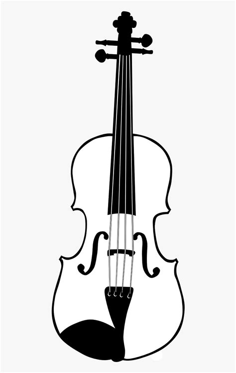 Violin Png Clipart Black And White Transparent Png Kindpng