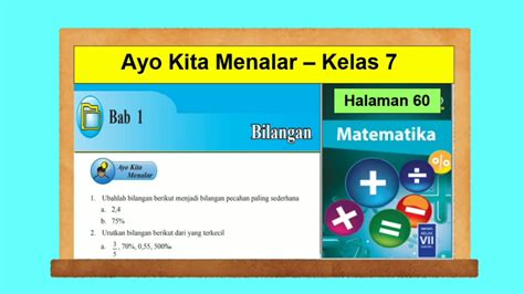 Ayo Kita Menalar Matematika Kelas 7 Semester 2 - Materi Soal