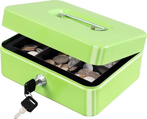 Kyodoled Medium Cash Box With Money Traysmall Safe Lock