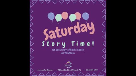 Saturday Story Time Youtube