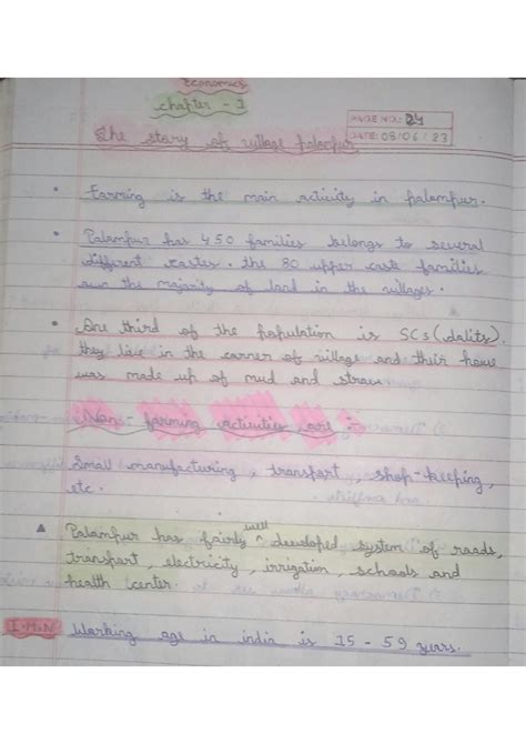 Solution Class 9 Economic Chapter 1 The Story Of Village Palampur
