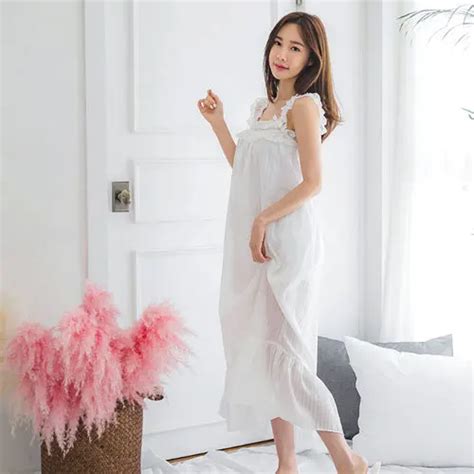 buy yomrzl a678 new arrival summer cotton women s nightgown one piece princese