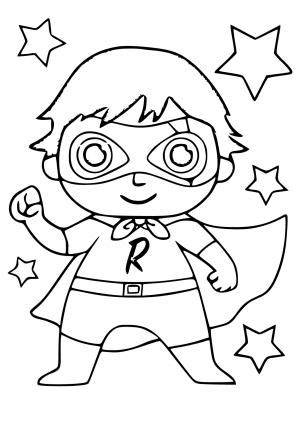 Free Printable Ryan's World Coloring Pages, Sheets and Pictures for