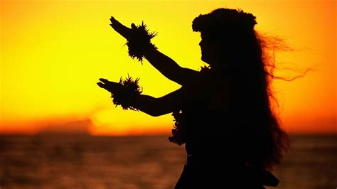 Bailarines Hawaii Oahu Puesta De Sol Fondo De Pantalla Hd