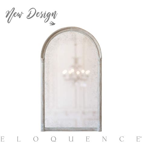Eloquence Renaissance Mirror In Lime Washed Oak Finish Hanging