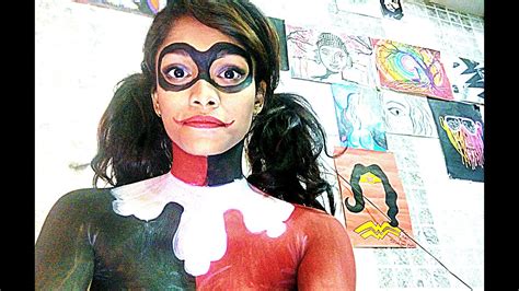Harley Quinn Face Painting Nikita Barua Youtube
