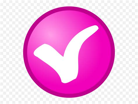 Free Check Mark Clip Art Pictures Clipartix Pink Check Mark Emoji Png