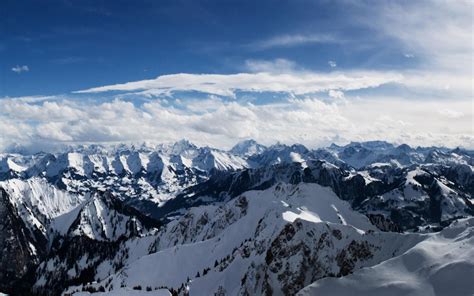 Alps Mountains Dual Monitor Hd Desktop Wallpaper Widescreen High