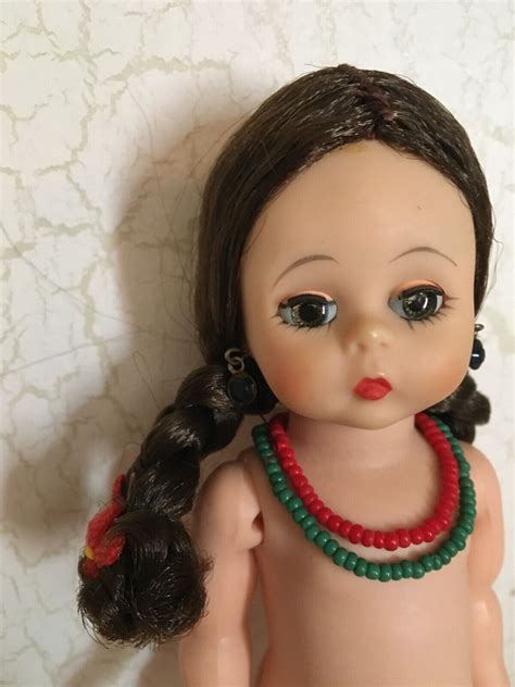 Vintage Nude 8 Madame Alexander Doll Jointed Knees And Blue Earrings And Necklace M Ebay