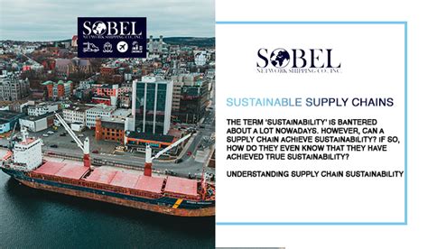 Sustainable Supply Chains Sobel Network Shipping Co Inc