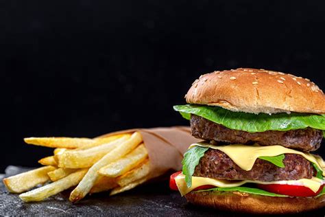Delicious Fast Food Background Creative Commons Bilder