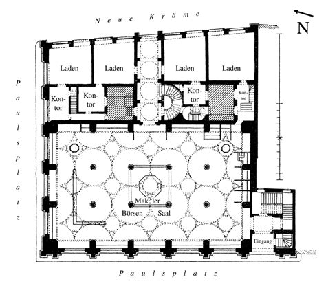 The basement floor plan of the united states capitol, as it appeared in june 1997. Floor plan of the Stock Exchange Building, Frankfurt | Floor plans, Architecture mapping, How to ...
