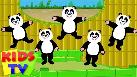 Five Little Pandas Panda Songs Panda Nursery Rhymes Little Pandas