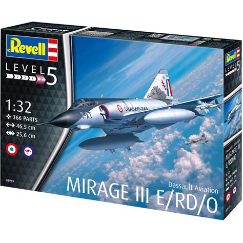 Revell Dassault Mirage Iii Erdo Jet Fighter Model Kit Scale 132 03919 Ebay