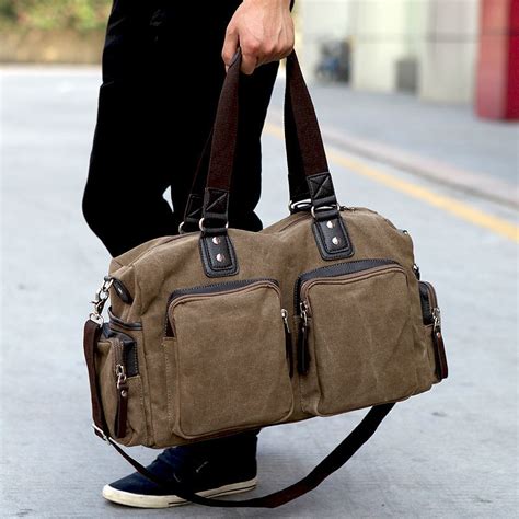 New Fashion Military Canvas Men Luggage Bag Canvas Men Travel Bags