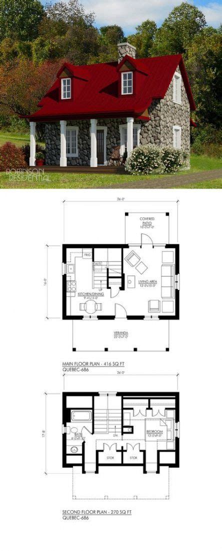 Small House Plans Under 1000 Sq Ft Stone Cabin Plans Cottage Plan