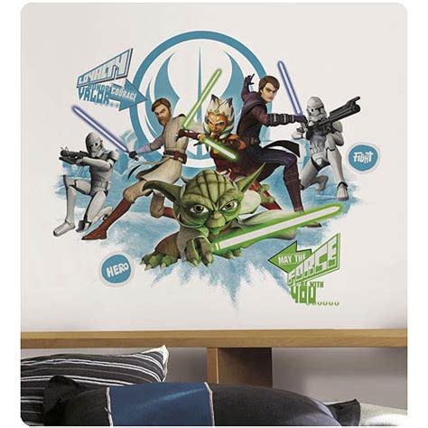 Star Wars Collage Peel And Stick Wall Decal Roommates Star Wars