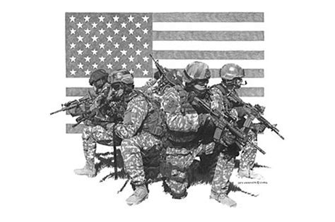 Military Art Print Military Art Special Forces Art Military Artwork