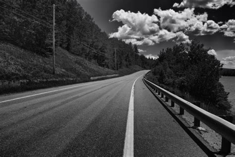 Free Images Cloud Black And White View Highway Asphalt Darkness