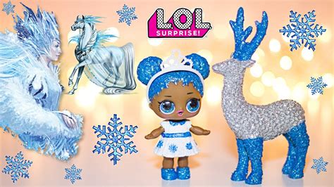 Christmas Lol Dolls Repaint Glitter Custom Lol Doll Diy Youtube