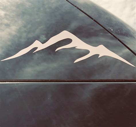 Mountain Decal Mountain Decal Vinyl Decals Car Decals