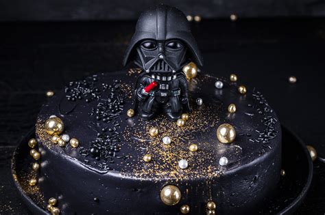 Einfache Star Wars Darth Vader Torte Geburtstagstorte