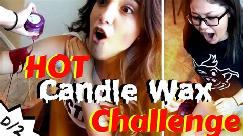 Hot Candle Wax Challenge Youtube