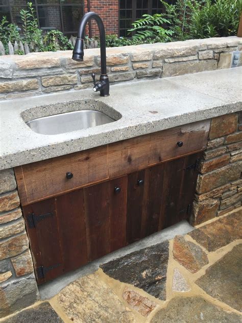25 Delightful Outdoor Kitchen Sink And Cabinet Home Decoration