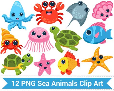 Aquatic Animals Clipart Images