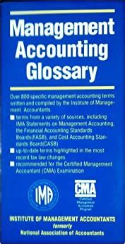 New manager series this book primarily focuses on the management accounting system (mas) and the same helps in understanding the handling methods of large quantity of data and converting them into useful information. Management Accounting Glossary: National Association of ...