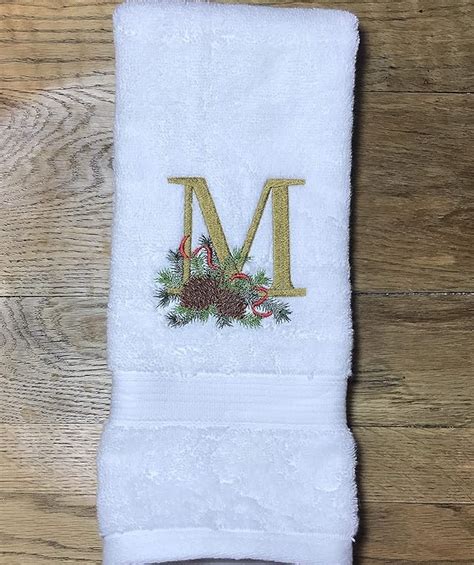 Christmas Hand Towel Monogrammed Hand Towel