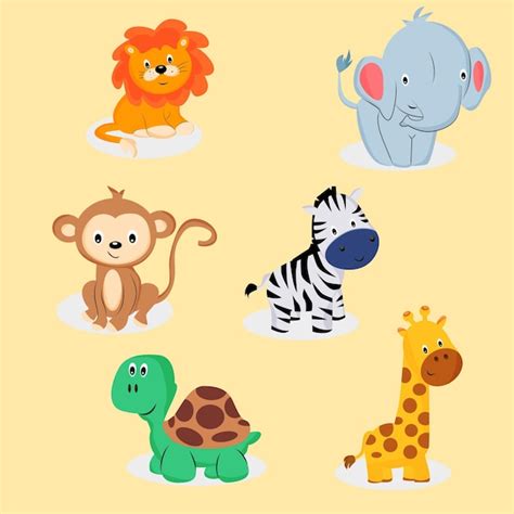 Baby Zoo Animals Cartoon