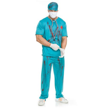ca22 men dr d ranged costume halloween doctor fancy dress gothic horror surgeon green certified