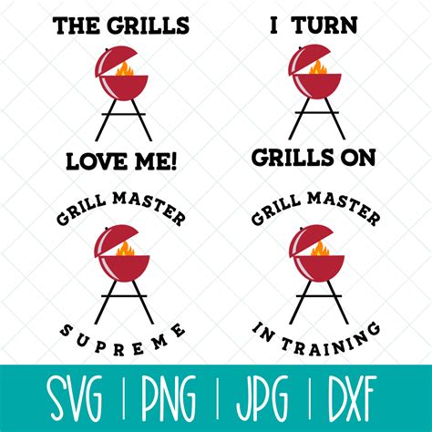Summer Grilling Season Cut Files For Cricut Bbq Grill Svg Fathers Day