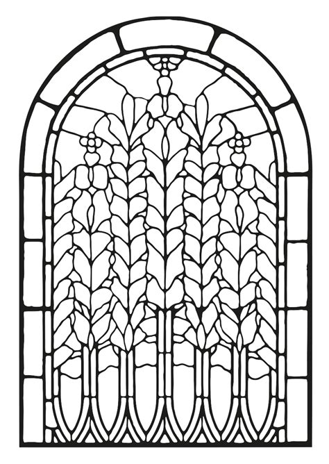 Stained Glass Coloring Pages ~ Coloring Print