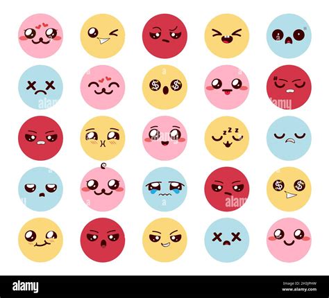 emojis de emociones imágenes vectoriales de stock alamy