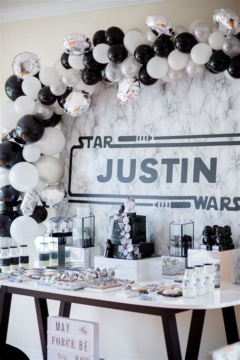 Star Wars Decorations Party Wars Star Party Diy Balloon Decorations