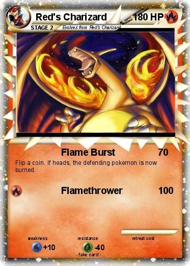 Pokémon Red s Charizard 17 17 Flame Burst My Pokemon Card