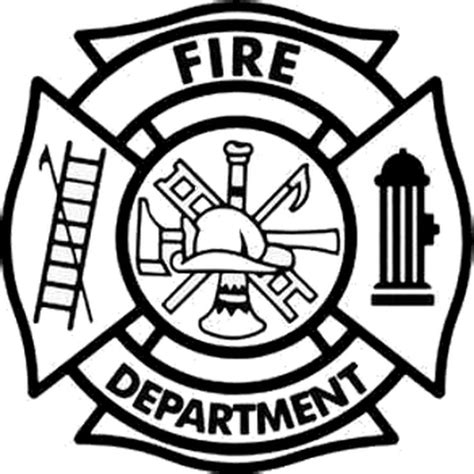 Fire Fighter Badge Decal In 2020 Firefighter Clipart Firefighter