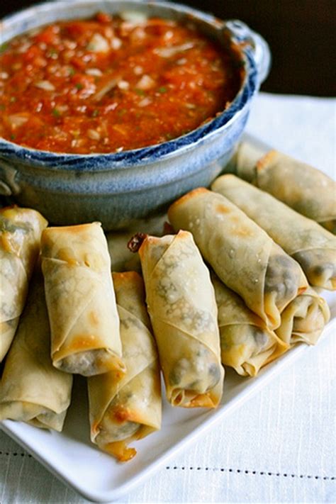 Place in the oven and bake for. Baked Southwestern Egg Rolls | yum | Pinterest
