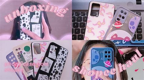 🍓 Unboxing Shopee Haul Phone Case Aesthetic Unboxing Youtube
