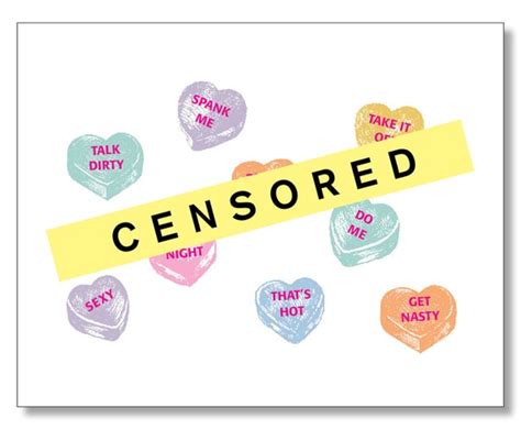 Dirty Candy Hearts Card Hot Sexy I Love You Card Raunchy Etsy